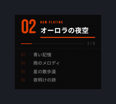 Kinetic テーマのプレビュー